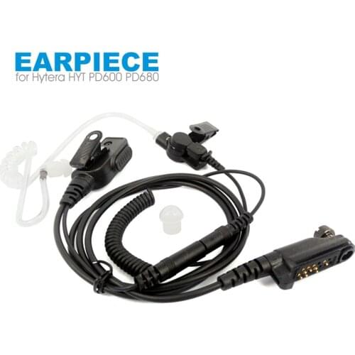 Air Acoustic Tube Earpiece Headset for HYT Hytera PD600 PD602 PD605 PD662 PD665 PD680 PD682 PD685 X1p X1e Walkie Talkie Radio