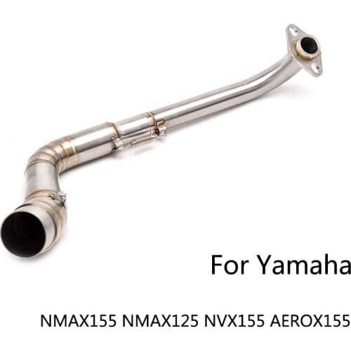 Exhaust System for Yamaha NMAX155 NVX155 AEROX155 NMAX125 Motorcycle Header Mid Pipe Slip On 51 mm Exhaust Pipe Stainless Steel