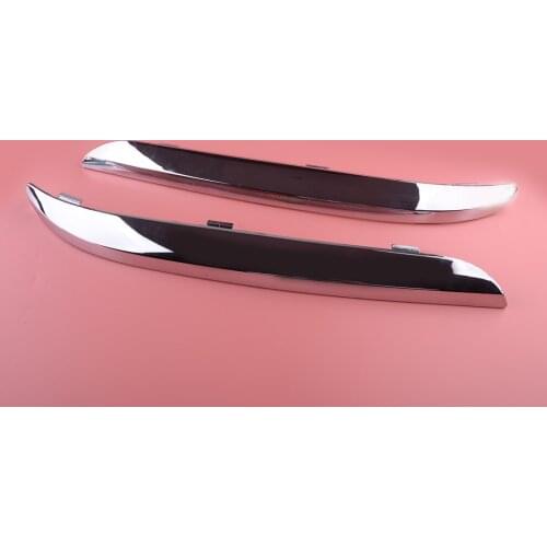 1 Pair Car Chrome Front Bumper Trim Cover Molding Fit for Chrysler 300 S C Luxury Limited Touring 68127941AB 68127940AB