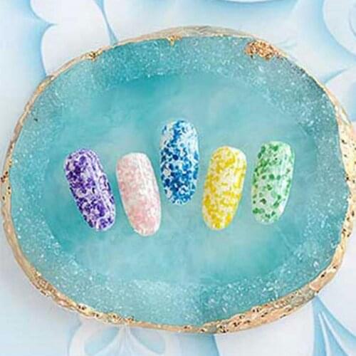 1Pcs Natural Resin Agate Nail Color Mixing Palette Gel Nail Polish Drawing Holder Shelf Color Paint Palette DIY Nail Art Display