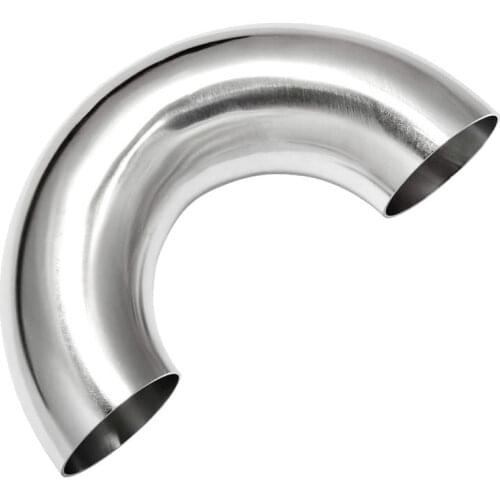 19/25/32/38/45/51/57/63/76/89mm Pipe OD Butt Weld 180 Degree Bend SUS304/316 Stainless Fitting
