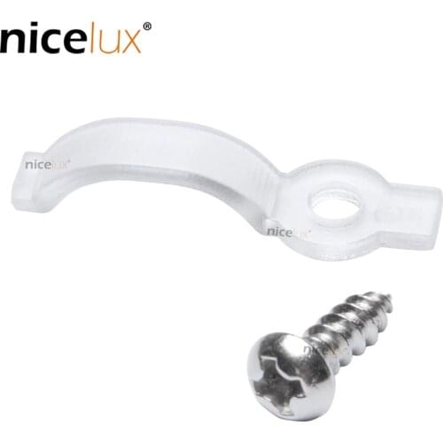 20pcs LED Connector Silicon Clip for Fixing 8mm 10mm 12mmPCB Non-waterproof 3528 5050 5630 LED Strip Bracket Clamp with Screws