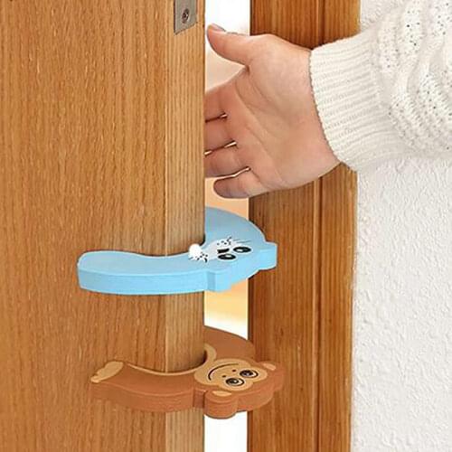 5pcs/lot Doorways Gates Decorative Door Stopper Baby Safety Care Cartoon Animal Jammer Kid Children Protection