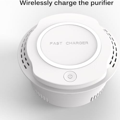 2 in1 Fast Wireless Phone Charger with Purifiers Filtration Air Cleaner Air Purifier with Wireless Charger For Home True Filters