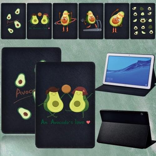 Tablet Case for Huawei MediaPad M5 Lite 10.1"/M5 10.8"/T3 8/T3 10 9.6/T5 10 10.1 Inch Foldable Flip Leather Protective Case+Pen