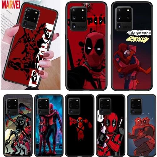 Hot Cool Marvel Deadpool For Samsung Note 20 10 8 9 M02 M31 S M60S M40 M30 M21 M20 M10S F62 M62 M01 Ultra Pro Plus Phone Case