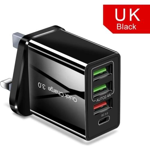 GAN technnology PD charger QC3.0 fast charging multi-port charging 3U adapter