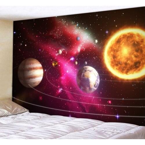 Milky Way Planet Large Size Home Decor Tapestry Background Cloth Bohemian Decor Tapestry Hippie Yoga Mat Sheets Sofa Blanket