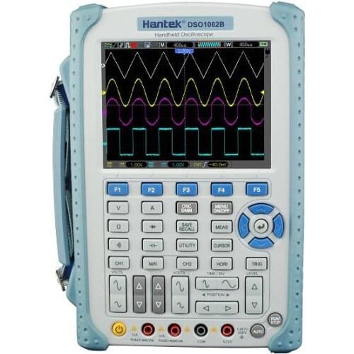 Hantek DSO1062B Digital Handheld Oscilloscope Multimeter 2CH 60MHz 1Gsa/S sample rate 1M Memory Depth 6000 Counts DMM