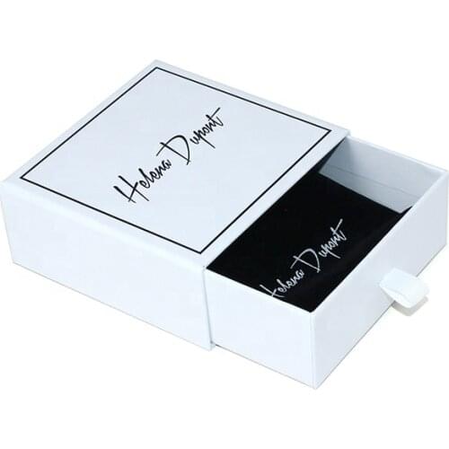Custom sliding shaped jewelry gift package box for jewelry ring necklace earring packaging