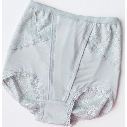 Summer Silk Body Pants Women Lace High Waist Panties High Elasticity Mulberry Silk Shorts Breathable and Comfortable