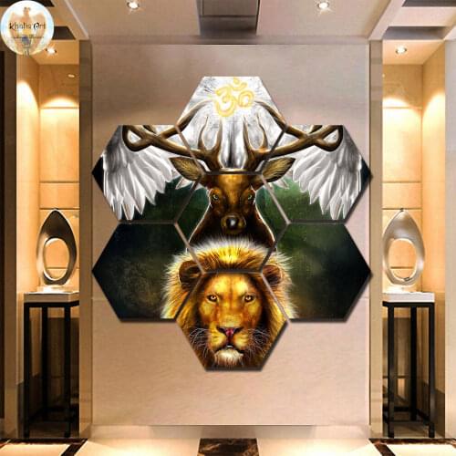 Leaders of the Earth by Khalia Art Modern Wall Art Pictures Home Decor Posters 7 Panels Living Room HD Printed Painting Frame