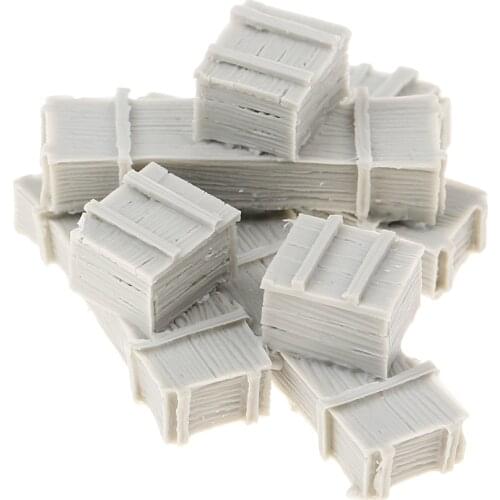 1/35 Resin Model Figure Kits Unpainted 8 Ammunition Boxes Miniature War Game Accessories Collection
