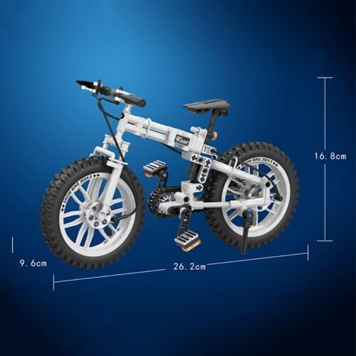 High-drilled Education Assembly Folding Bicycle Kits, Bikes Construction Particles Set for Kids Early Education
