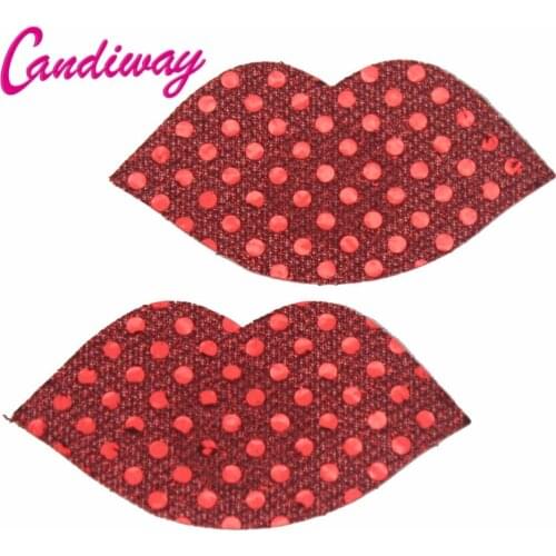 Lip RED women sexy Adhesive Nipple Covers Pads Body Breasts Stickers Disposable Milk Paste Anti Emptied Chest Paste Bra