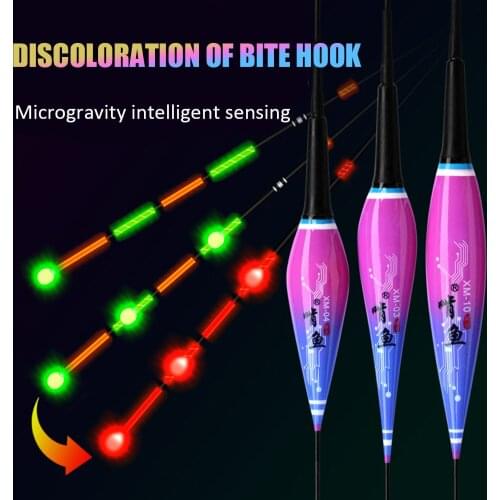 Nano Luminous Fishing Floats Gravity Sensing Night Fishing Buoy Electric Smart Fish Bobber Outdoor Night Fishing Accessories