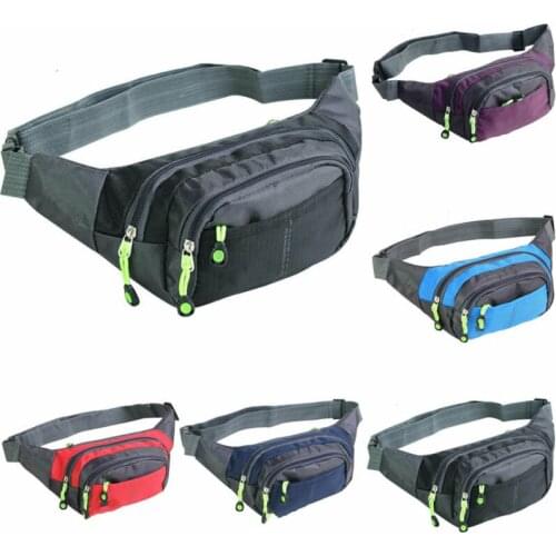 Unisex Waterproof Waist Bag Fanny Pack Pouch Travel Belt Bag Pocket Sport Bum Storage Bag