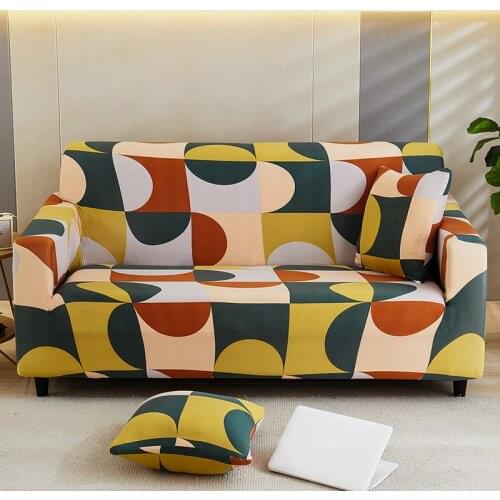 Geometric Elastic Sofa Covers for Living Room Stretch Sectional Corner Sofa Slipcovers Couch Cover Chair Protector funda sofa