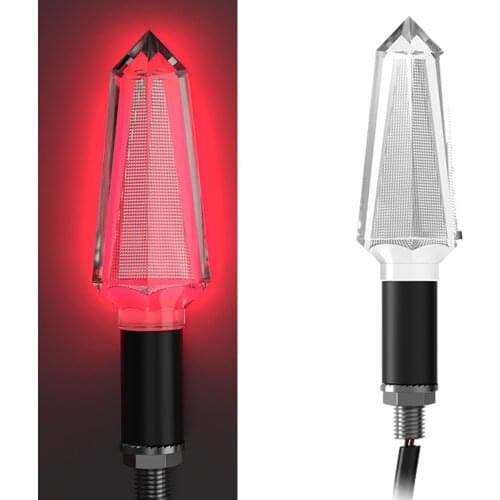 Motorcycle Turn Signal Light 2021 New Transparent Lamp Body Super Bright Motorcycle Light Bendable Turn Signal Indicators