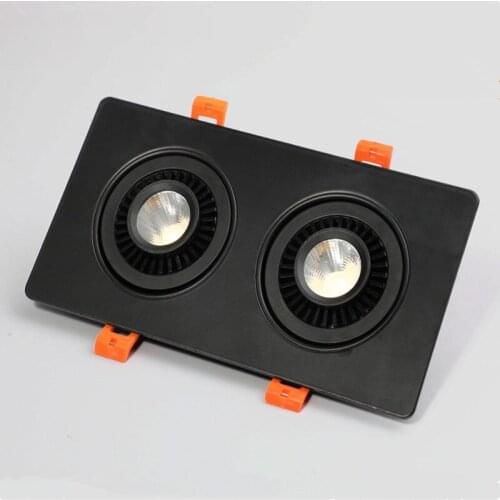 360 Angle Adjust LED Recessed Downlight 10W 14W 20W 24W LED Ceiling Spot Light 3000K/4000K/6000K Black/White Housing Light