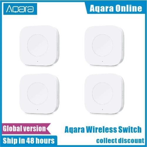 100% Aqara Smart Wireless Switch Smart Remote One Key Control Aqara Intelligent Application Home Security For Xiaomi Mi home App