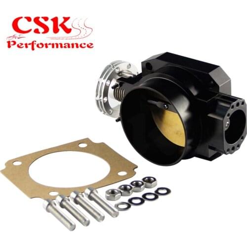 Universal Throttle Body Intake Q45 90MM - 80MM FOR NISSAN RB25DET RB26DET RB20 GTS SILVER