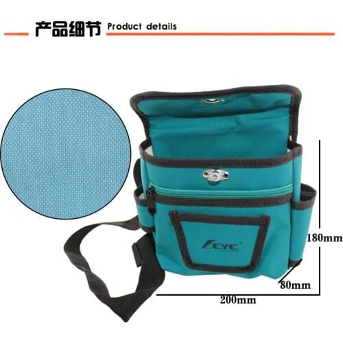 1pc 200*80*180mm Blue New Thicken canvas Oxford Multi Funtional Hardware Toolkit Shoulder Strap Tool Bag Backpack Free Shipping