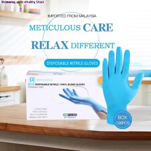 100PCS Disposable Gloves Latex Gloves Cleaning/Kitchen/Work/Dish Washing Gloves