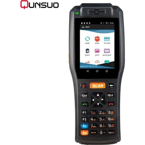 3G 4G Rugged RFID Android Barcode Laser Scanner Thermal Printer Car PDA