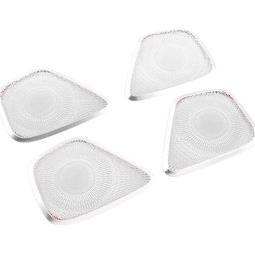 4Pcs Car Aluminum Door Audio Speaker Tweeters Cover Trim for Mercedes Benz GLA Class H247 2020-2021