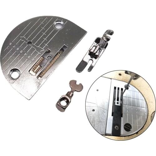 4Pcs Metal Plate Sturdy Presser Foot with Teeth for Household Domestic Industrial Sewing Machine Sewing Supplies