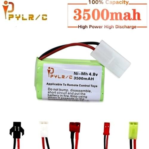 4.8v Rechargeable Battery For Rc toys Car Tanks Robots Gun 3500mah Ni-MH Battery AA 4.8v 3500mah Batteries Pack For Rc Boat 1PCS