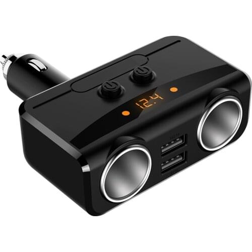 Korseed 3.1A Dual USB Car Charger 2 Port LCD Display 12-24V Cigarette Socket Lighter Fast Car Charger Power Adapter Car Styling