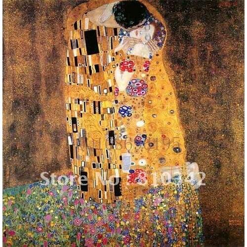 Free shipping home decorate famous painting canvas art Klimt oil paintings