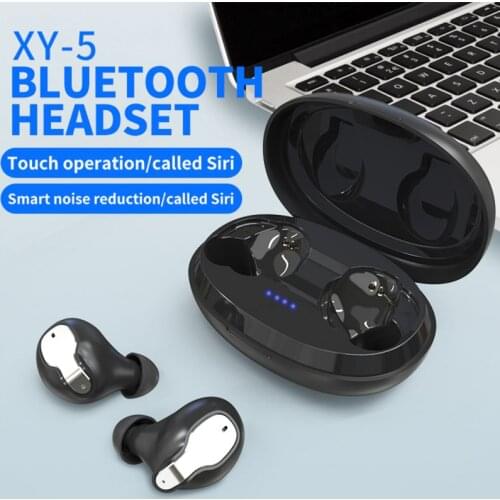 TWS Mini Bass Wireless Bluetooth Earphones Wireless Headset Stereo Sport Fitness Earbuds With Mic For Smart Phone Charging Box