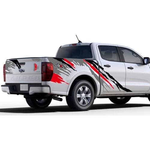 Pickup Body Side Stickers For Universal Car Decals Ford Ranger Raptor Pickup Isuzu Nissan Navara Toyota Hilux Auto Accessories