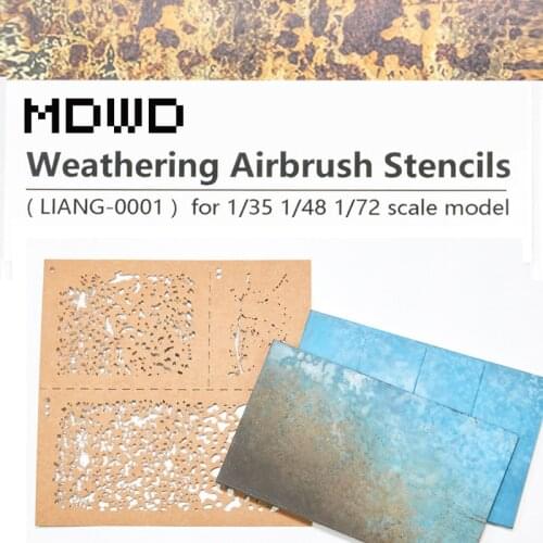 Spray Paper Weathering Airbrush Stencils Tools for 1/35 1/48 1/72 Scale Tank Model Modification Kit DIY Decoration Kit