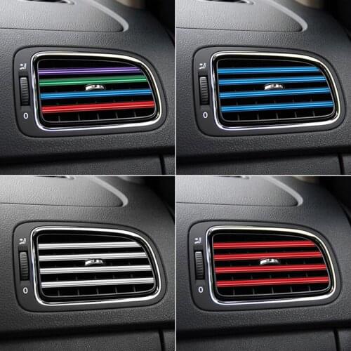 Outlet Decoration Strip Car Interior Air Conditioner Outlet Vent Grille For Mazda 6 5 3 Axela 2 Spoilers MX5 CX 7 9 323 CX-7 GH