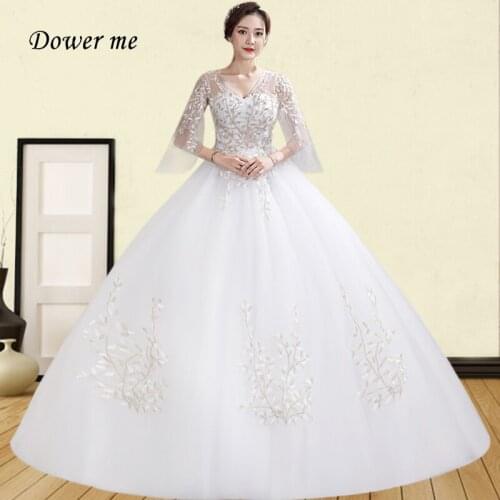 Свадебные платья с v-образным вырезом Dower Me China At AliExpress