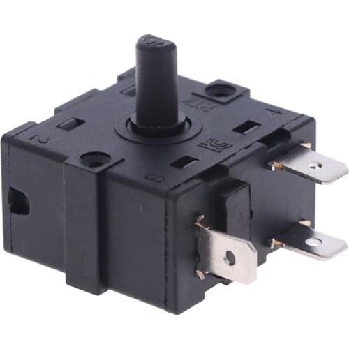 AC 250V 16A 3Pin 5Pin Electric Room Heater Rotary Switch Selector