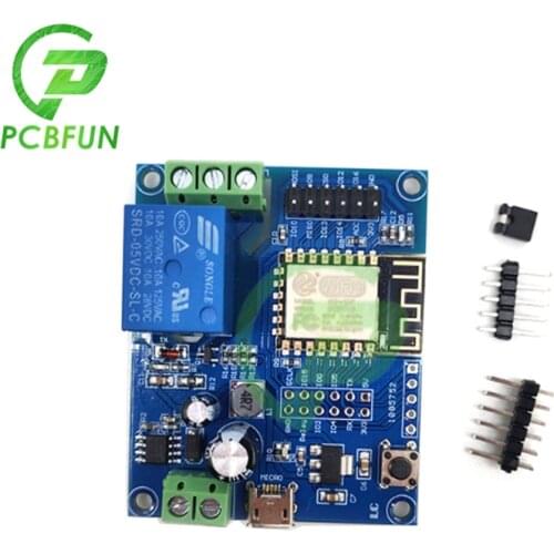ESP8266 WIFI Single Relay Module DC 12V 24V ESP-12F Development Board DC 5V-80V Power Supply GND RX TX 5V ESP8266 TTL Respectiv