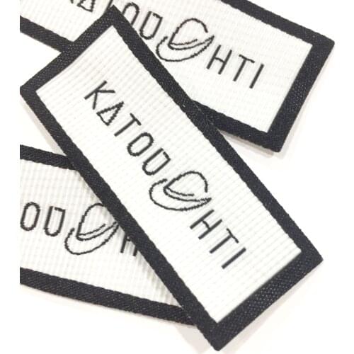 Woven Cloth Label Custom Design Garment Clothing Brand Logo For Shirt