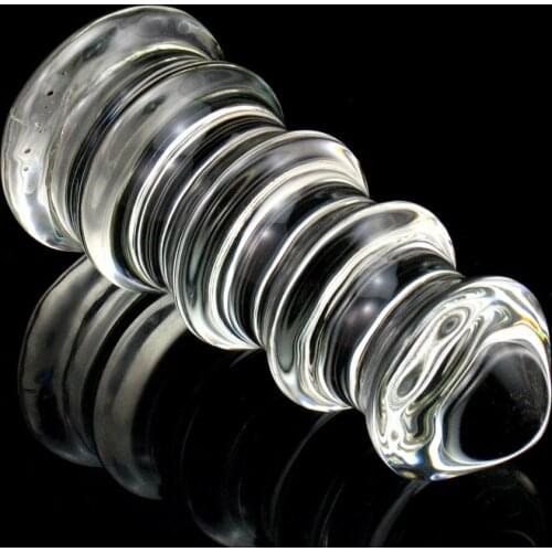 Crystal Glass Pagoda Anal Plug Sentiment Anal Masturbation Glass Anal Plug Couples Adult Sex Products Anal Toys