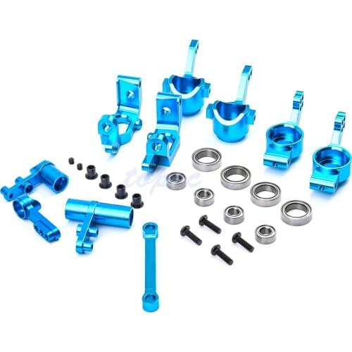 HSP 1/10 Aluminum alloy Steering combination Upgrade kit 102010 102011 102012 102068 Ball Bearing For 94123 94111 94107 94170