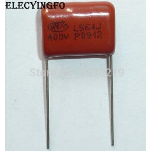 100pcs CBB capacitor 564 400V 564J 0.56uF 560nF P15 CL21 Metallized Polypropylene Film Capacitor
