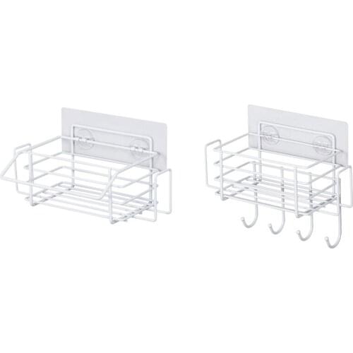 Best Kitchen Sink Organizer Sponge Holder Storage Drying Rack Spice Organizer Drainer Basket Bottle Shelf Rag Hanger