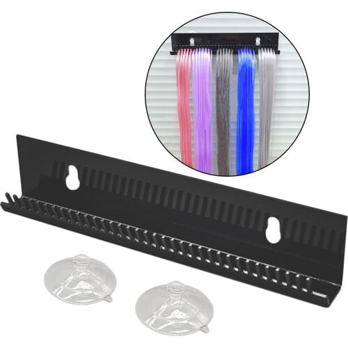 Professional Hair Salon Acrylic Hair Extension Wigs Sectioning Display Storage Holder Stand Organizer Rack Hanger Tool