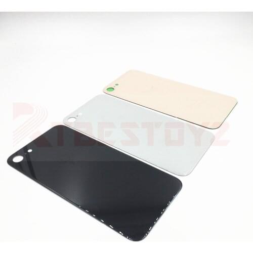 RTBESTOYZ For iPhone 8 4.7'' Back Glass Cover Housing Battery Cover Door Rear Cover Chassis +adhesive sticker