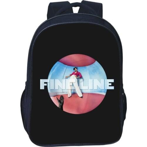 New Harajuku H Styles Backpack Children Bag Fashion Fine Line Knapsack Student School Bags Teen Bookbag Bag Men Women Rucksack