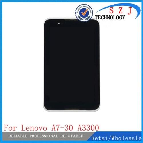 New 7 inch For Lenovo A7-30 A3300-T A3300-HV Touch Screen Panel Digitizer Glass + LCD Display Screen Panel Assembly + Frame